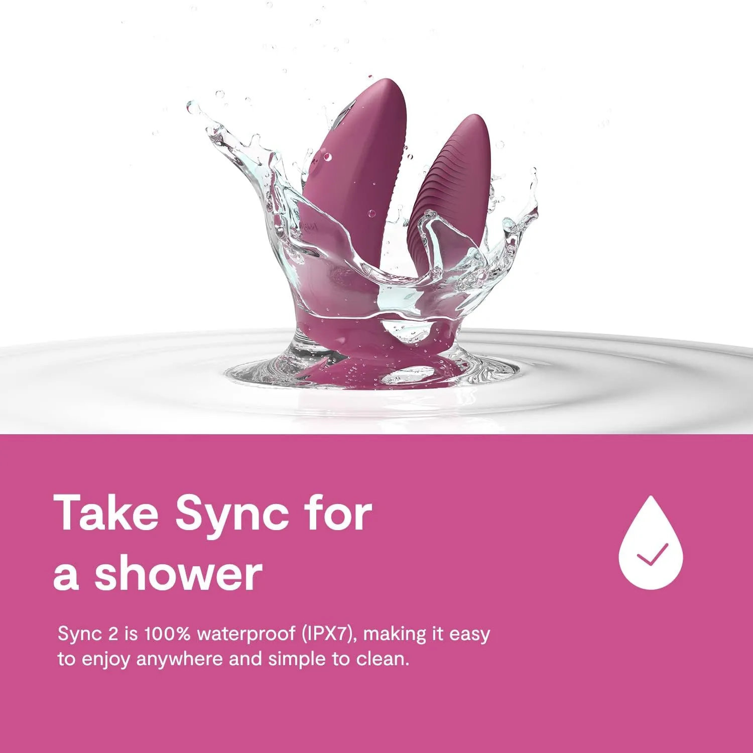 We-Vibe Sync 2 APP Remote Control Couples Vibrator Pink
