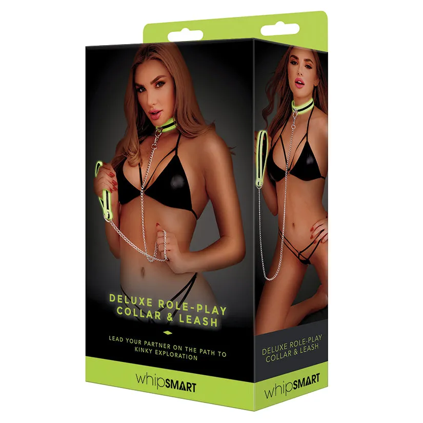 Whip Smart Glow in the Dark Deluxe Role Play Collar & Leash