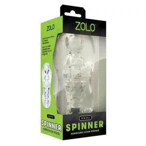 ZOLO Gripz Spinner Stroker - Clear